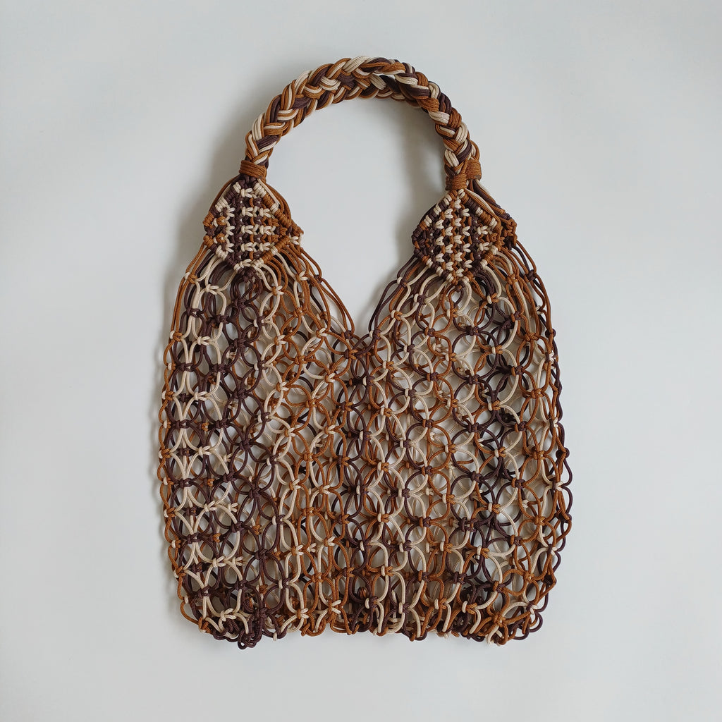 Moroccan Handmade Multicolour Crochet Tote Bag 52x37 CM