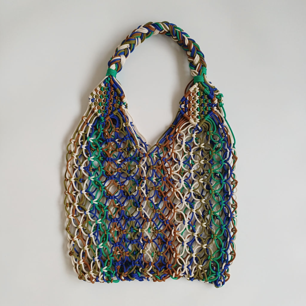 Moroccan Handmade Multicolour Crochet Tote Bag 53x35 CM