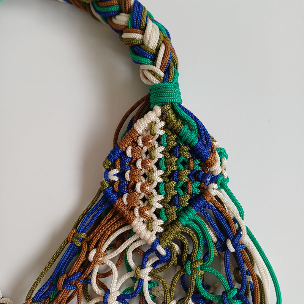 Moroccan Handmade Multicolour Crochet Tote Bag 53x35 CM