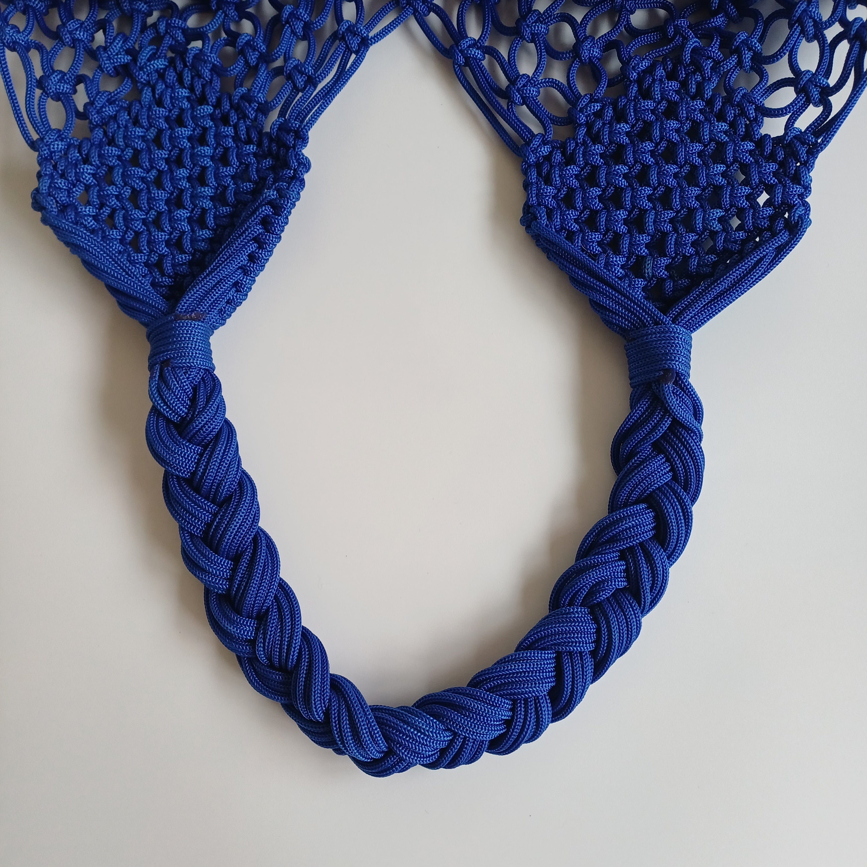 Moroccan Handmade Dark Blue Crochet Tote Bag 57x36 CM