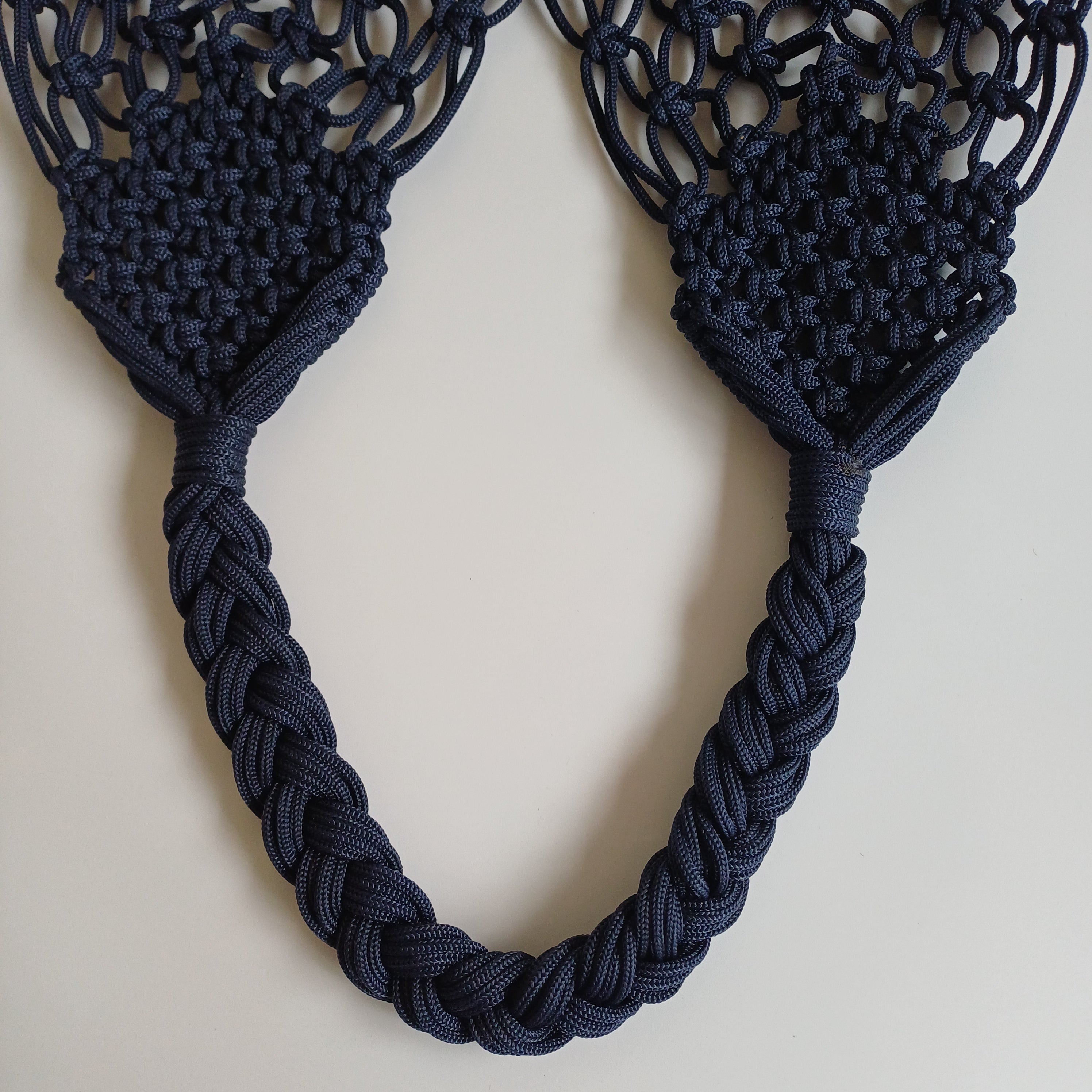 Moroccan Handmade Dark Black Crochet Tote Bag  50x30 CM