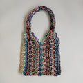 Moroccan Handmade Multicolour Crochet Tote Bag 53x30 CM