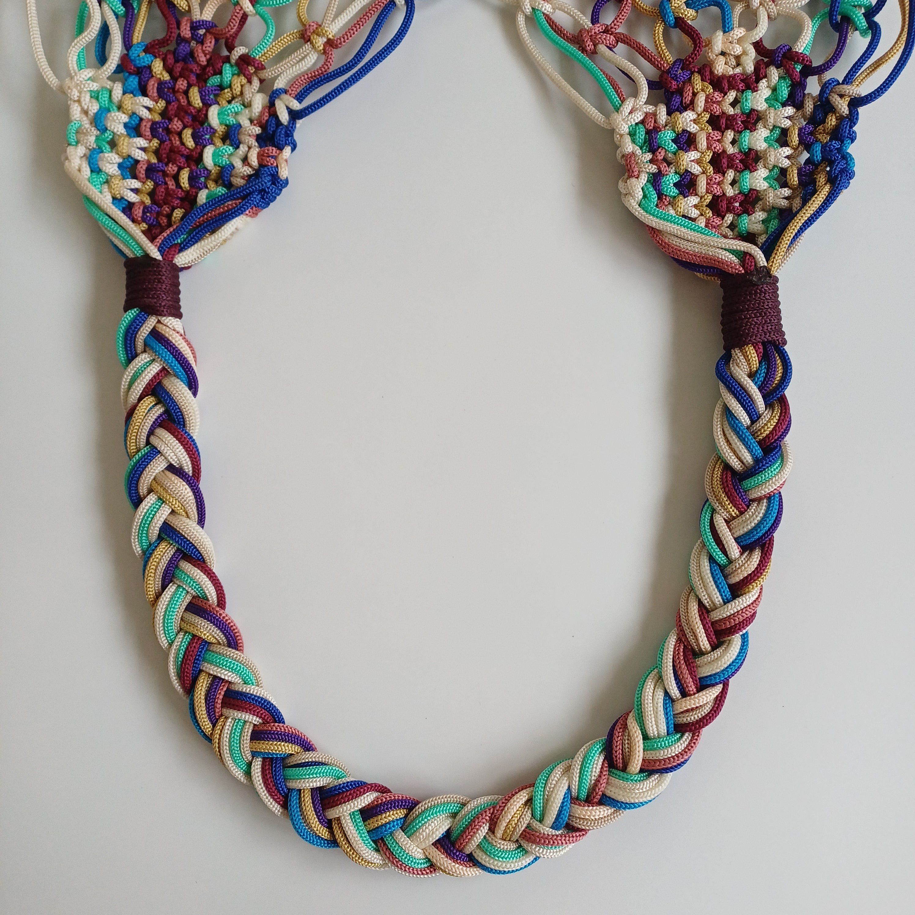 Moroccan Handmade Multicolour Crochet Tote Bag 53x30 CM