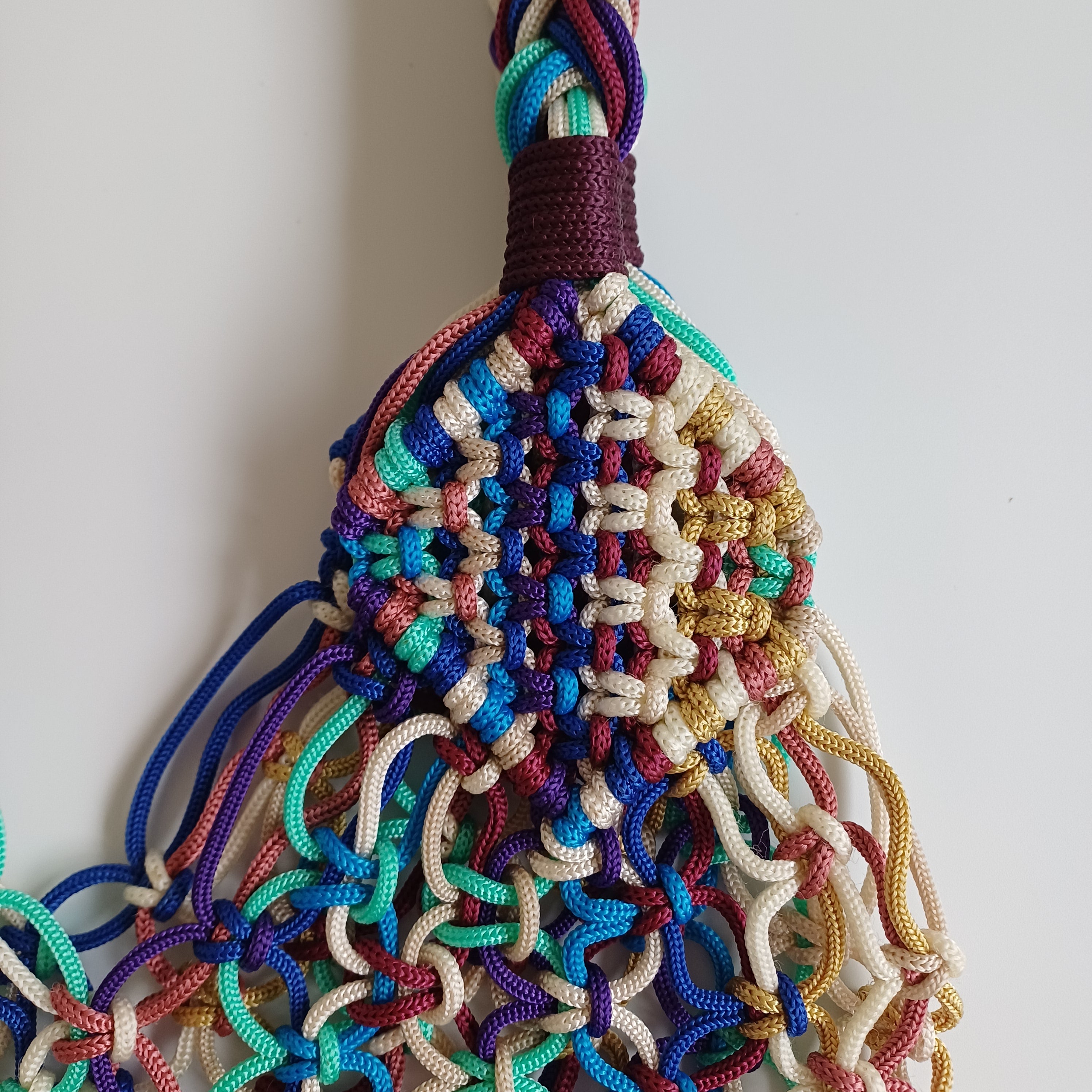 Moroccan Handmade Multicolour Crochet Tote Bag 53x30 CM