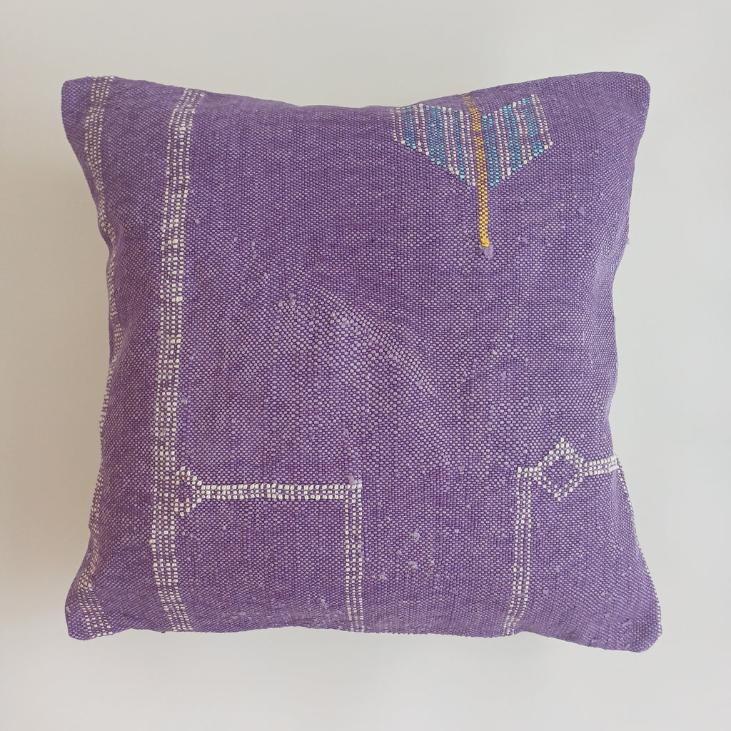 Moroccan Handmade Cactus Silk Cushion Cover 20''x20'' / 50x50 CM