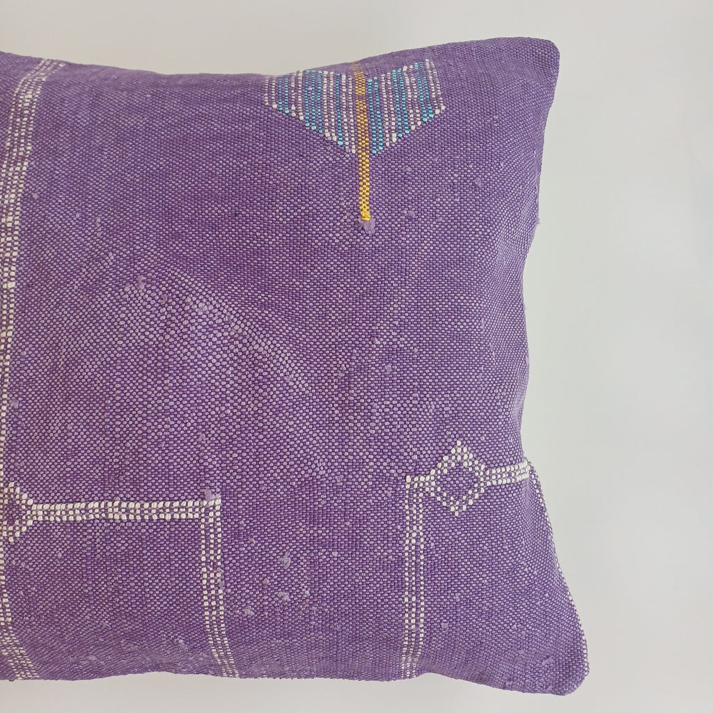 Moroccan Handmade Cactus Silk Cushion Cover 20''x20'' / 50x50 CM