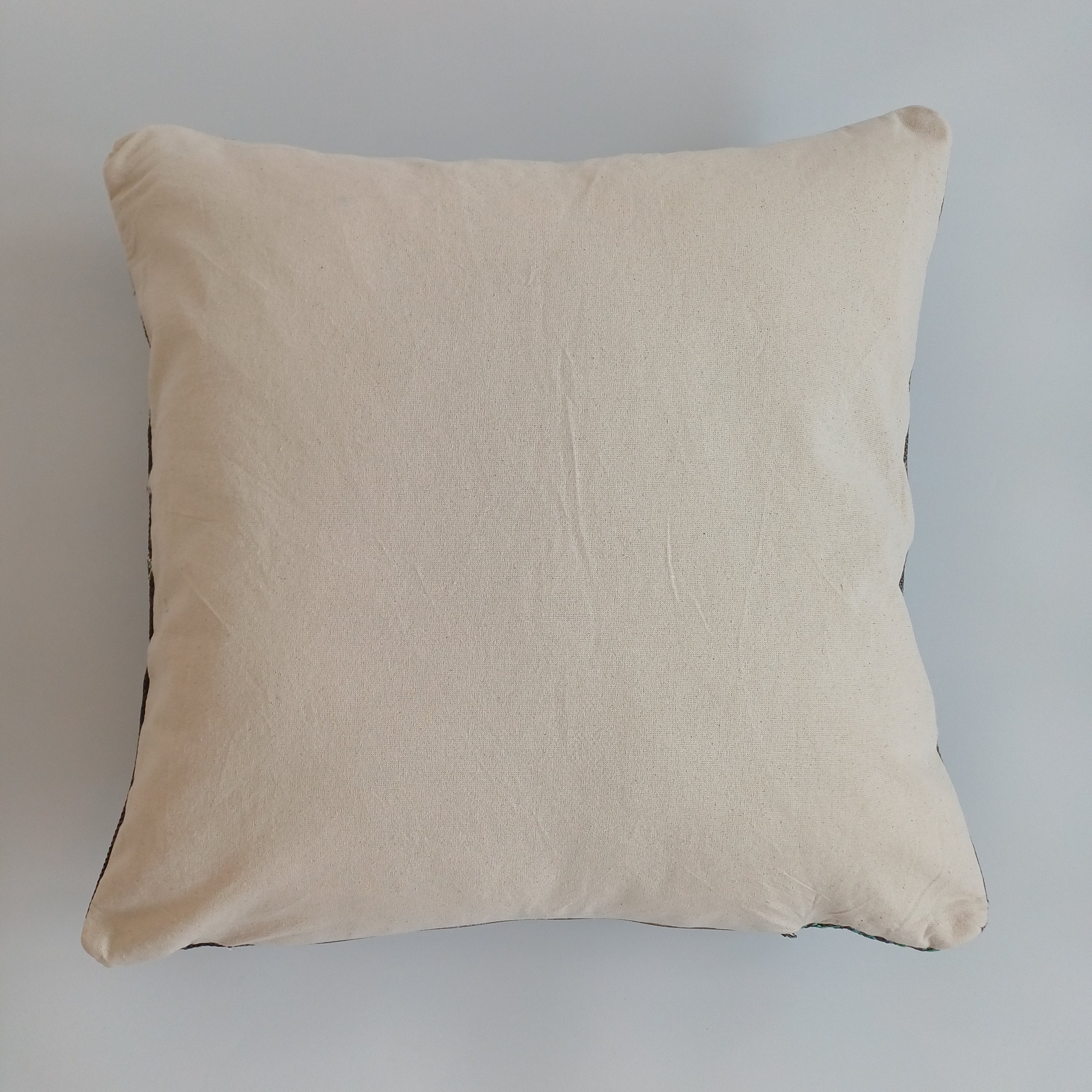 Moroccan Handmade Cactus Silk Cushion Cover 20''x20'' / 50x50 CM