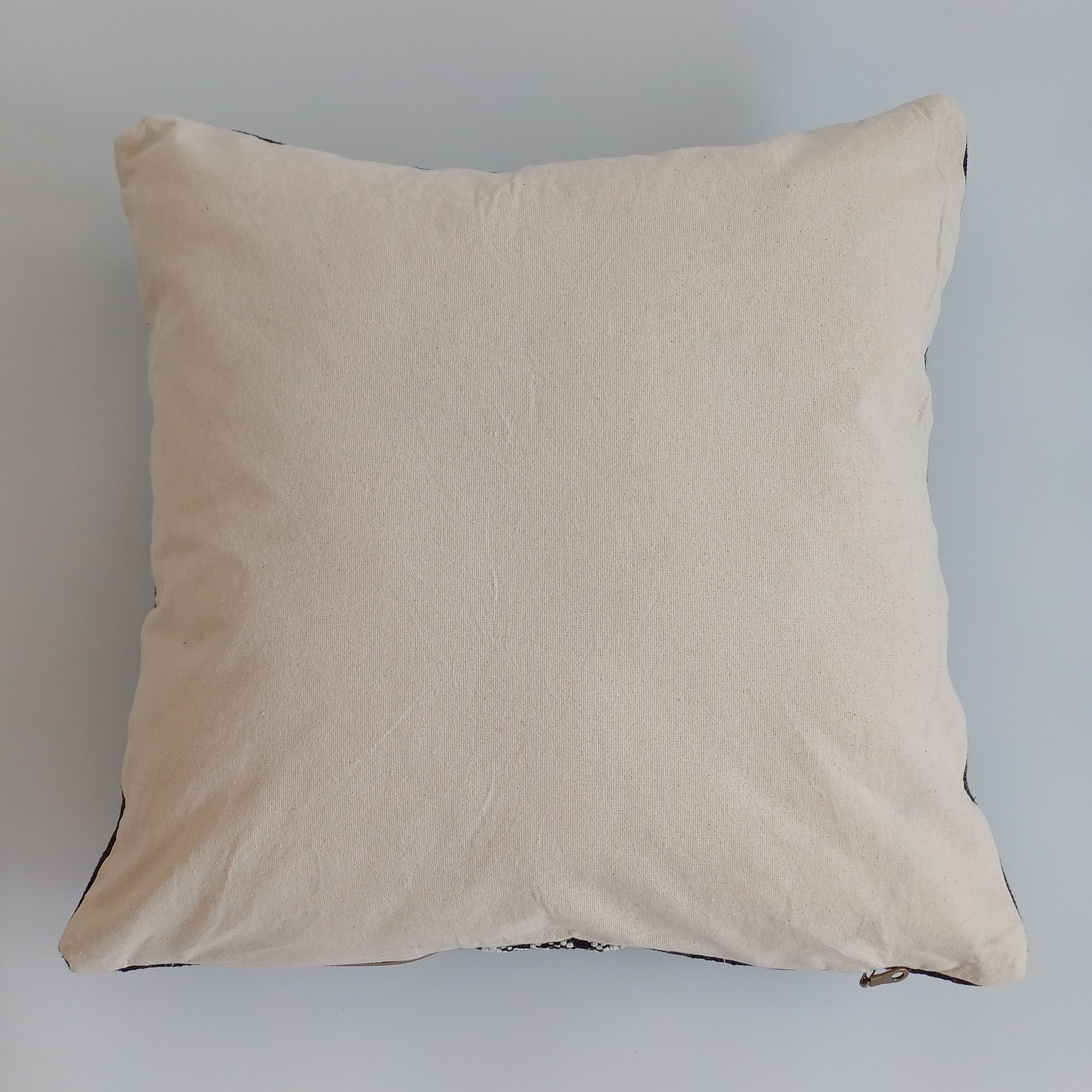 Moroccan Handmade Brown Cactus Silk Cushion Cover 20''x20'' / 50x50 CM