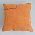 Moroccan Handmade Burnt Orange Cactus Silk Cushion Cover 20''x20'' / 50x50 CM