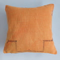 Moroccan Handmade Orange Cactus Silk Cushion Cover 20''x20'' / 50x50 CM