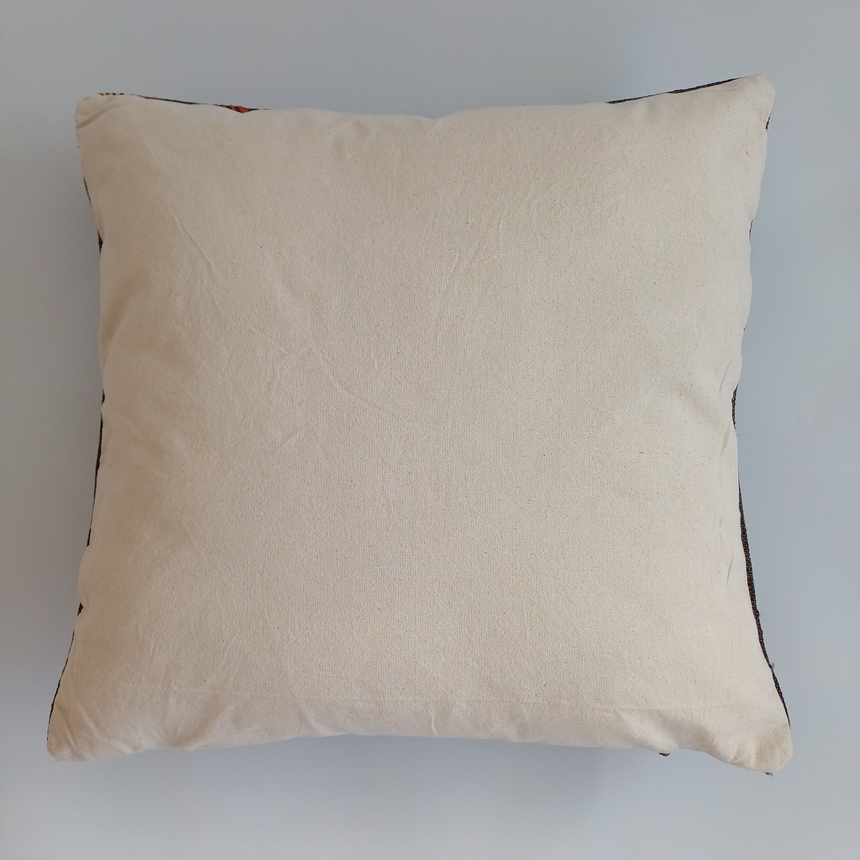 Moroccan Handmade Charcoal Brown Cactus Silk Cushion Cover 20''x20'' / 50x50 CM