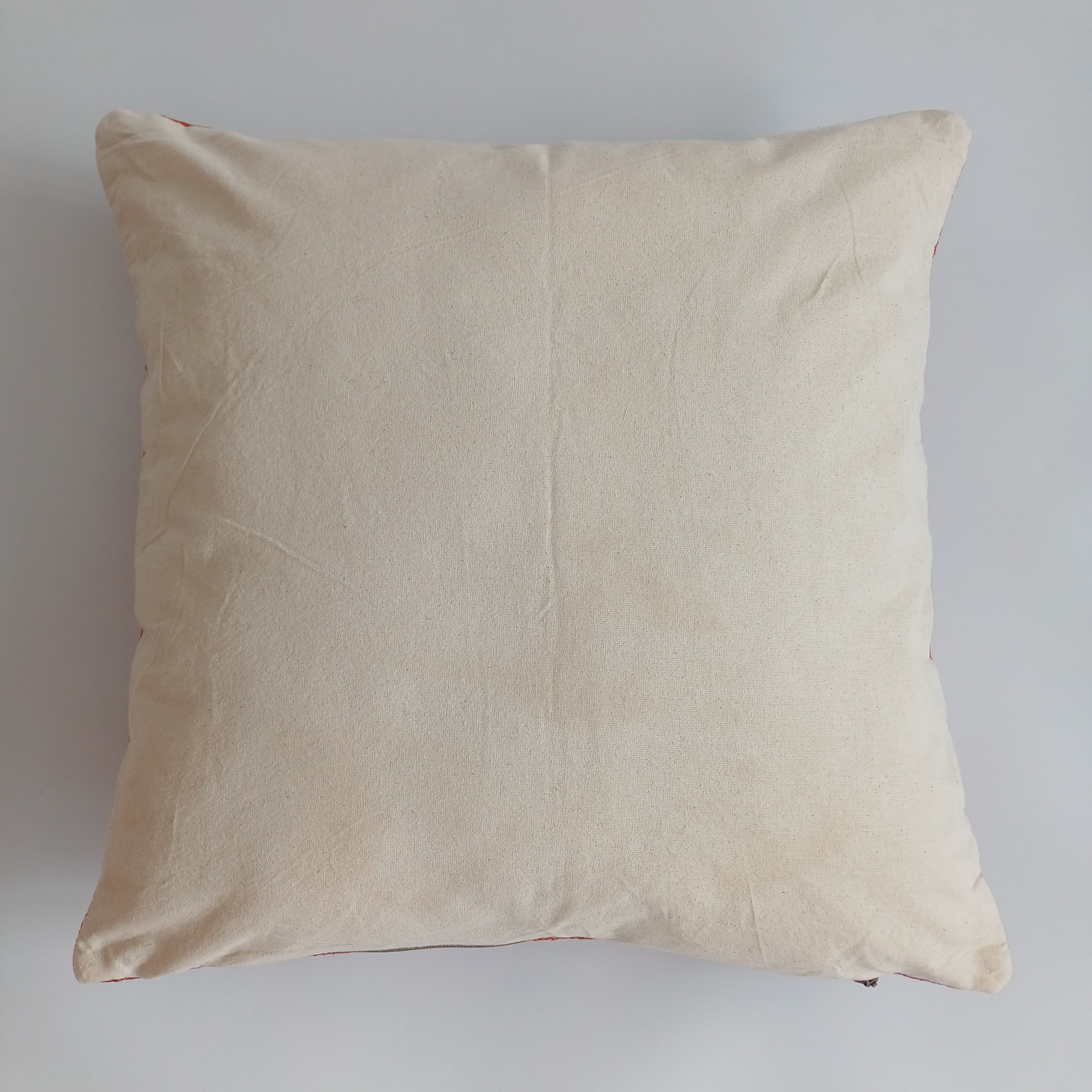 Moroccan Handmade Red Cactus Silk Cushion Cover 20''x20'' / 50x50 CM