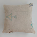 Moroccan Handmade Oatmeal Cactus Silk Cushion Cover 20''x20'' / 50x50 CM