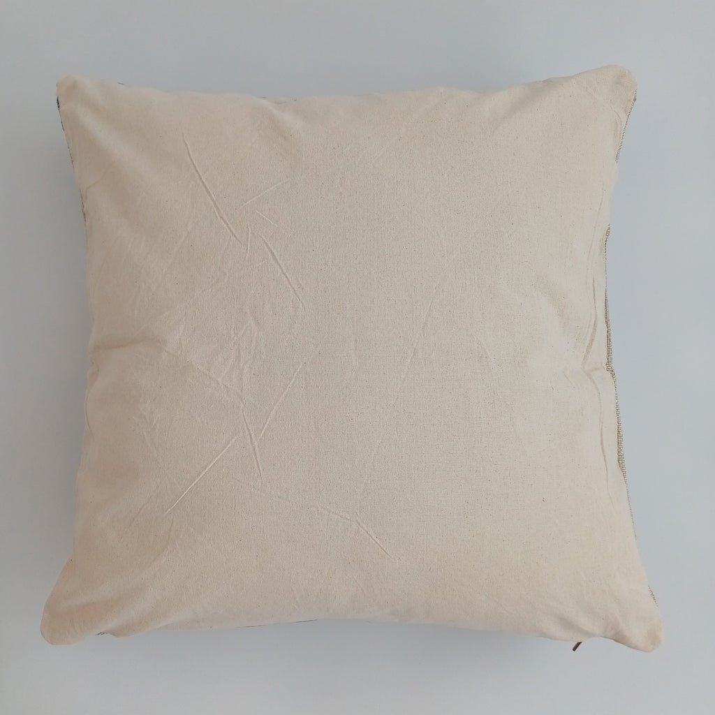 Moroccan Handmade Oatmeal Cactus Silk Cushion Cover 20''x20'' / 50x50 CM