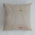 Moroccan Handmade Oatmeal Cactus Silk Cushion Cover 20''x20'' / 50x50 CM