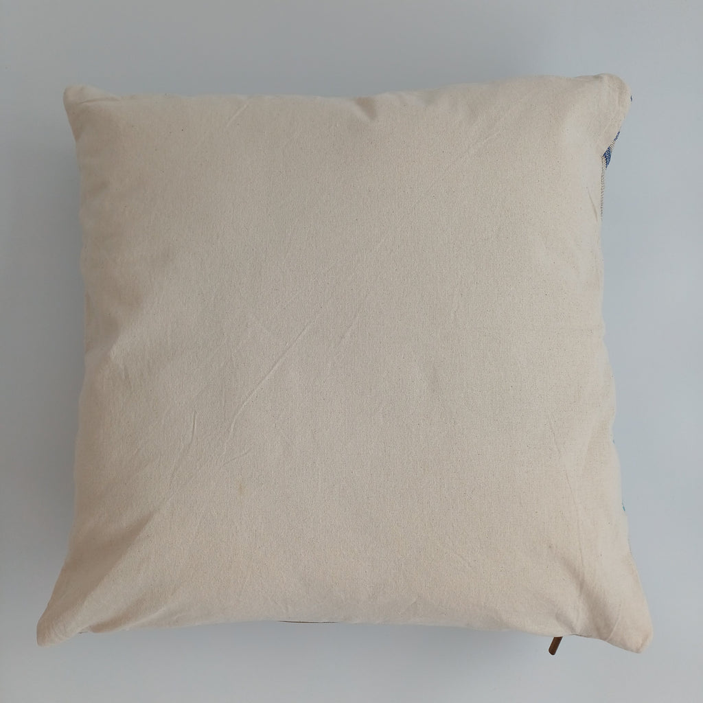 Moroccan Handmade Oatmeal Cactus Silk Cushion Cover 20''x20'' / 50x50 CM