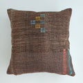 Moroccan Handmade Brown Cactus Silk Cushion Cover 20''x20'' / 46x46 CM