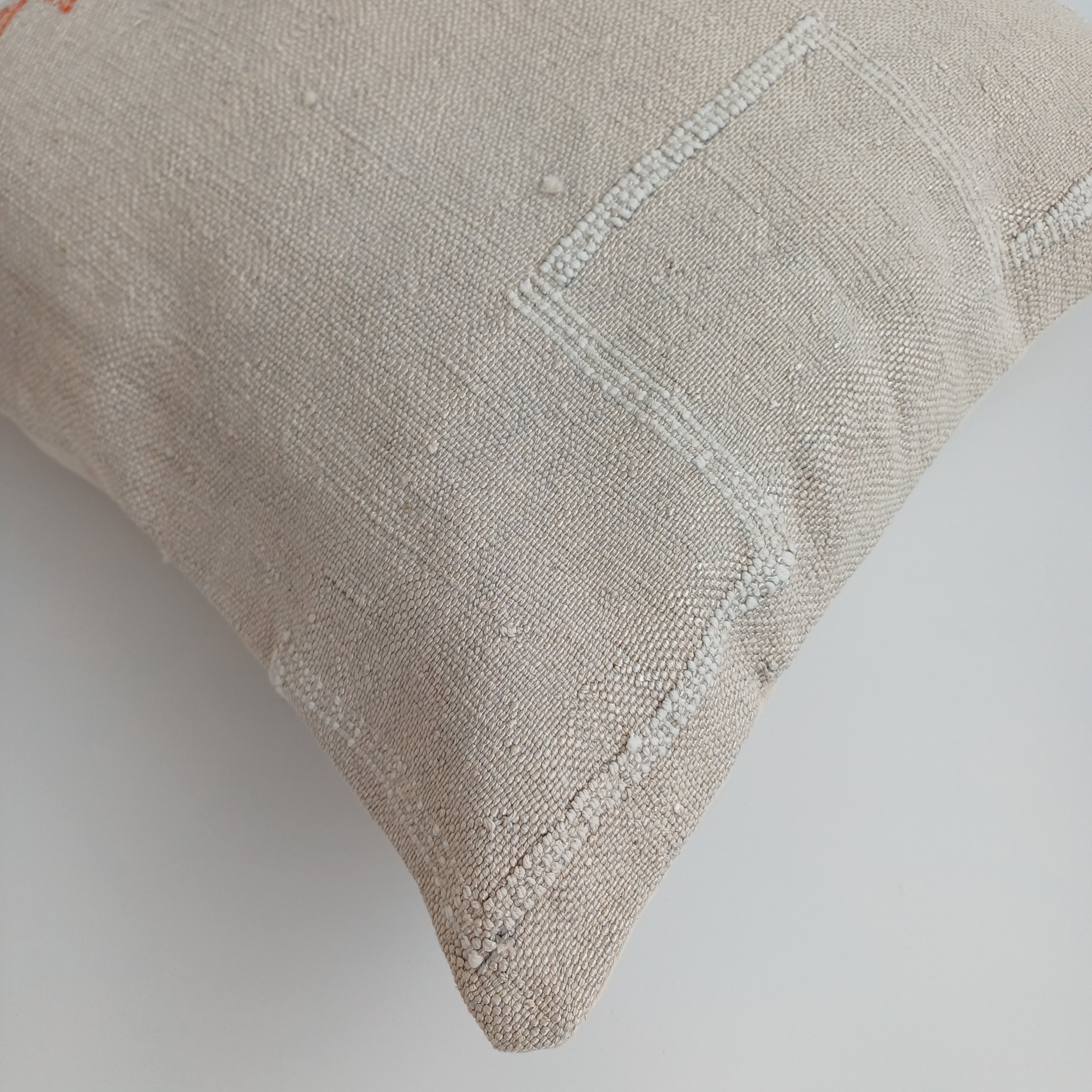 Moroccan Handmade Oatmeal Cactus Silk Cushion Cover 20''x20'' / 50x50 CM