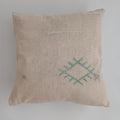 Moroccan Handmade Cream Cactus Silk Cushion Cover 20''x20'' / 50x50 CM
