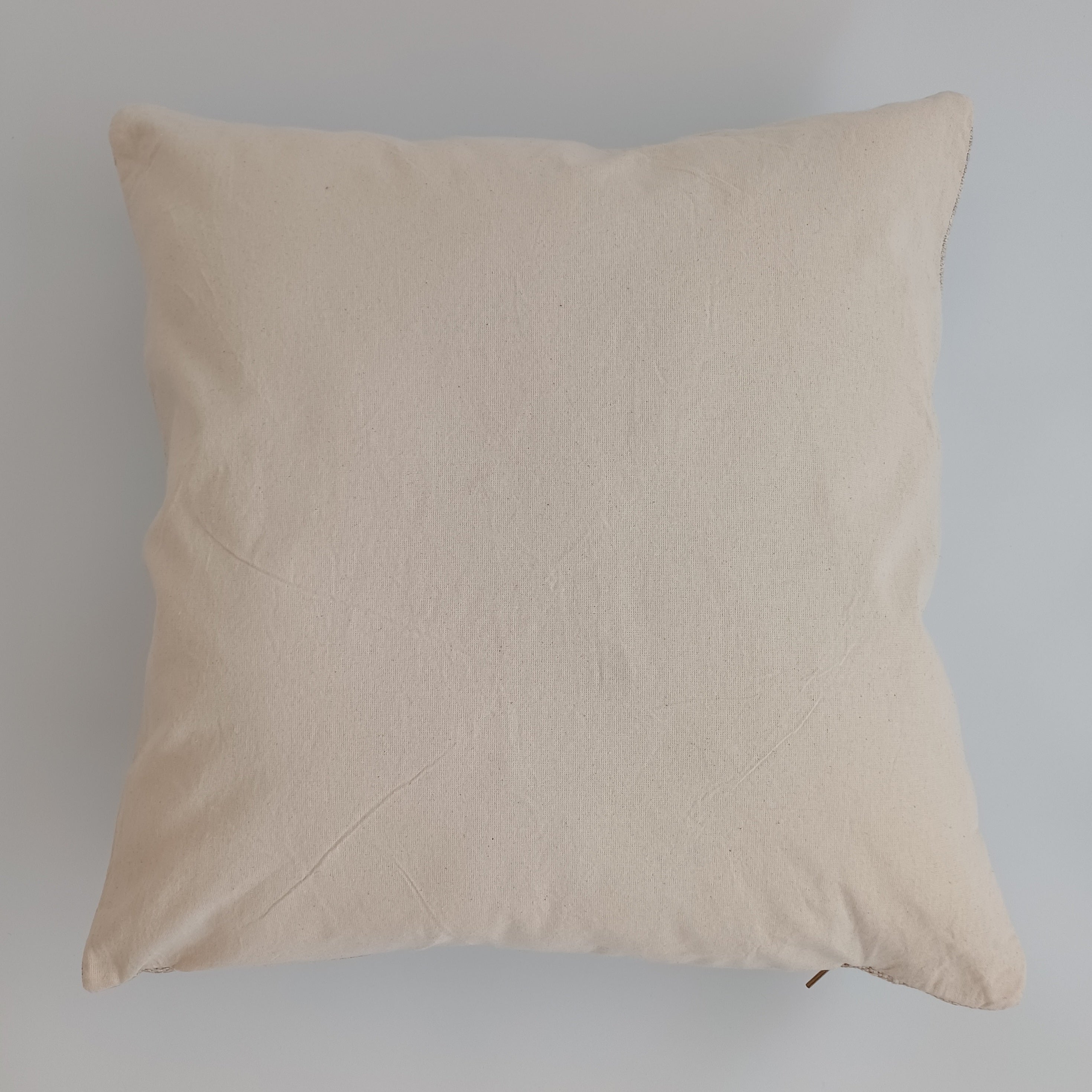 Moroccan Handmade Cream Cactus Silk Cushion Cover 20''x20'' / 50x50 CM