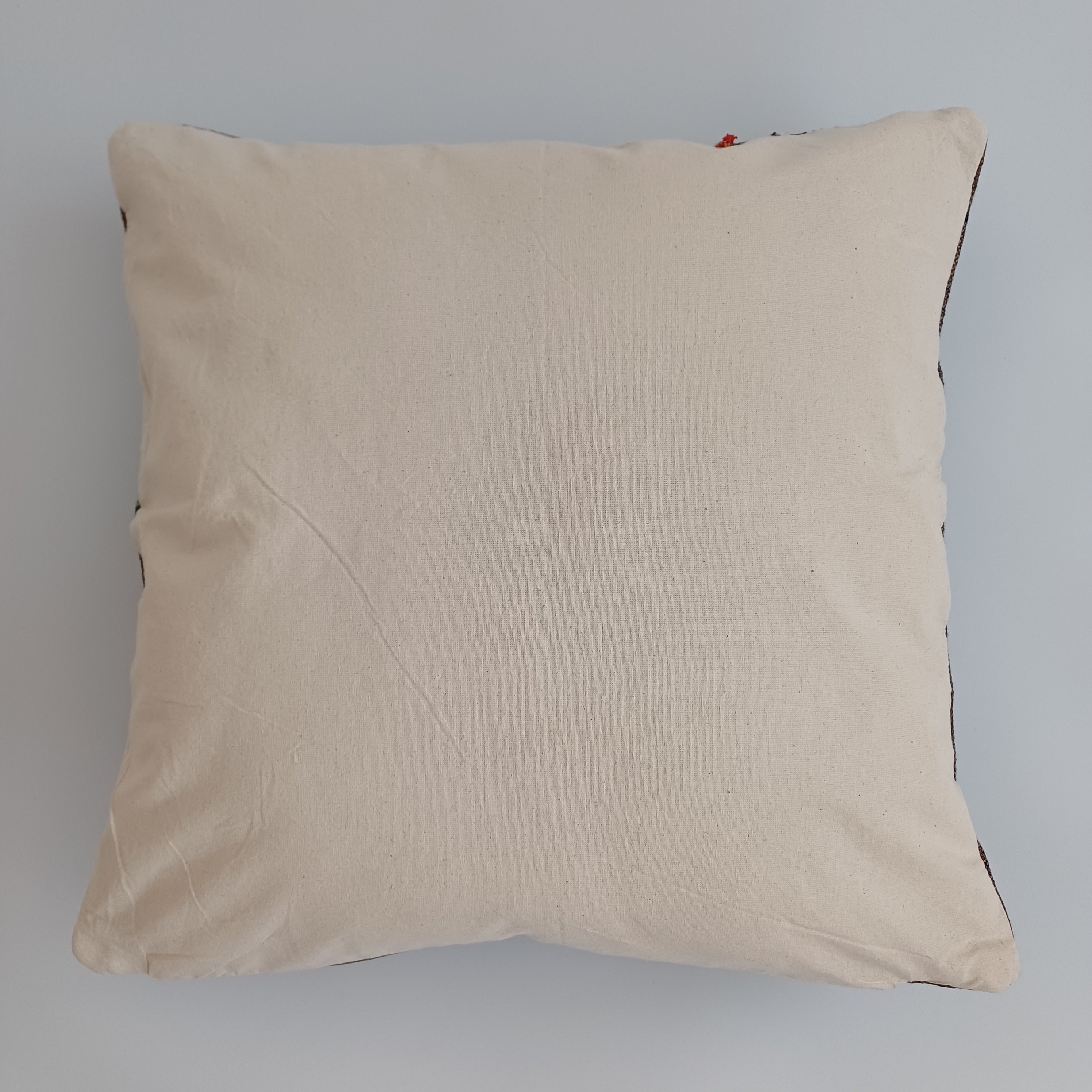 Moroccan Handmade Brown Cactus Silk Cushion Cover 20''x20'' / 50x50 CM