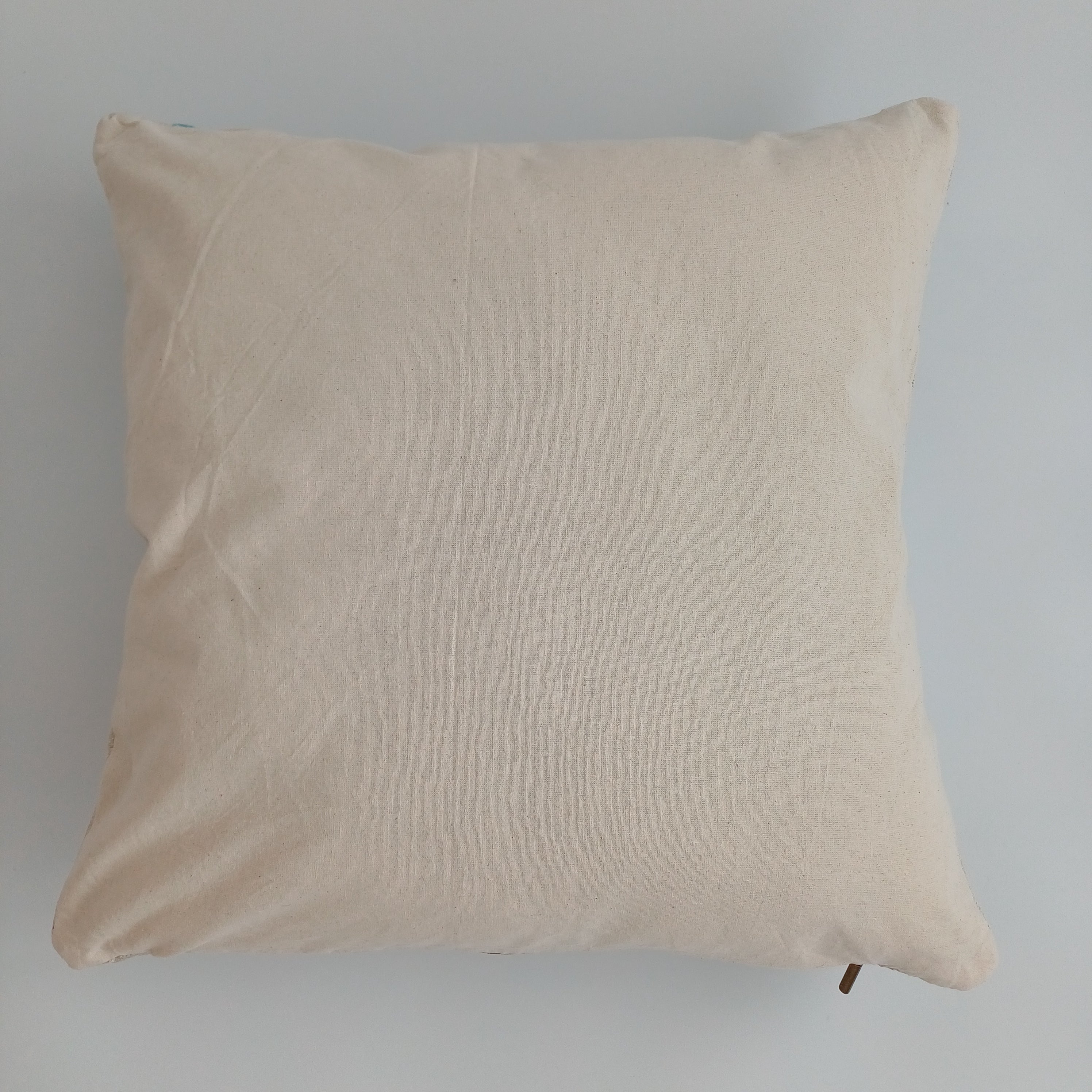 Moroccan Handmade Oatmeal Cactus Silk Cushion Cover 20''x20'' / 50x50 CM