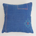 Moroccan Handmade Blue Cactus Silk Cushion Cover 20''x20'' / 50x50 CM