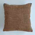 Moroccan Handmade Brown Cactus Silk Cushion Cover 20''x20'' / 50x50 CM