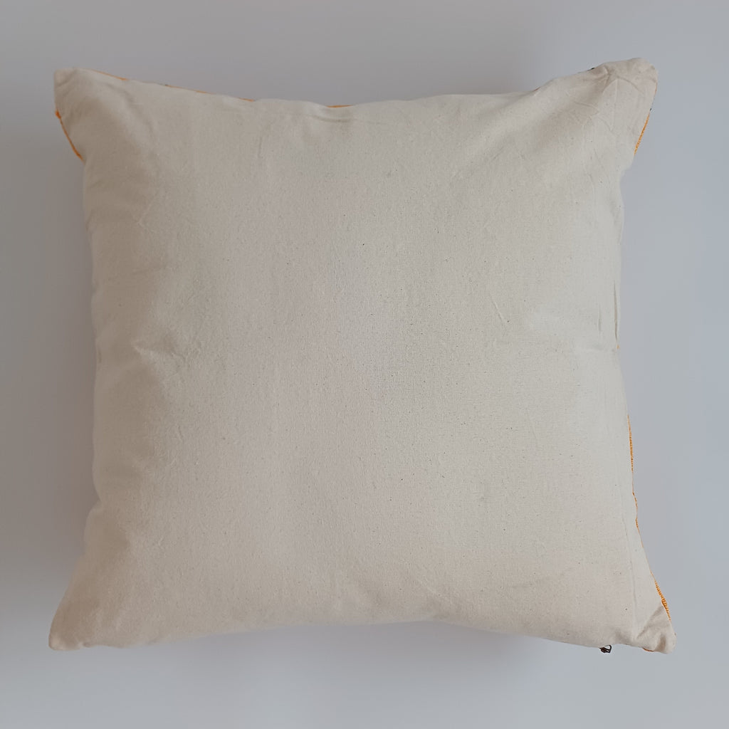 Moroccan Handmade Sunset Cactus Silk Cushion Cover 20''x20'' / 50x50 CM