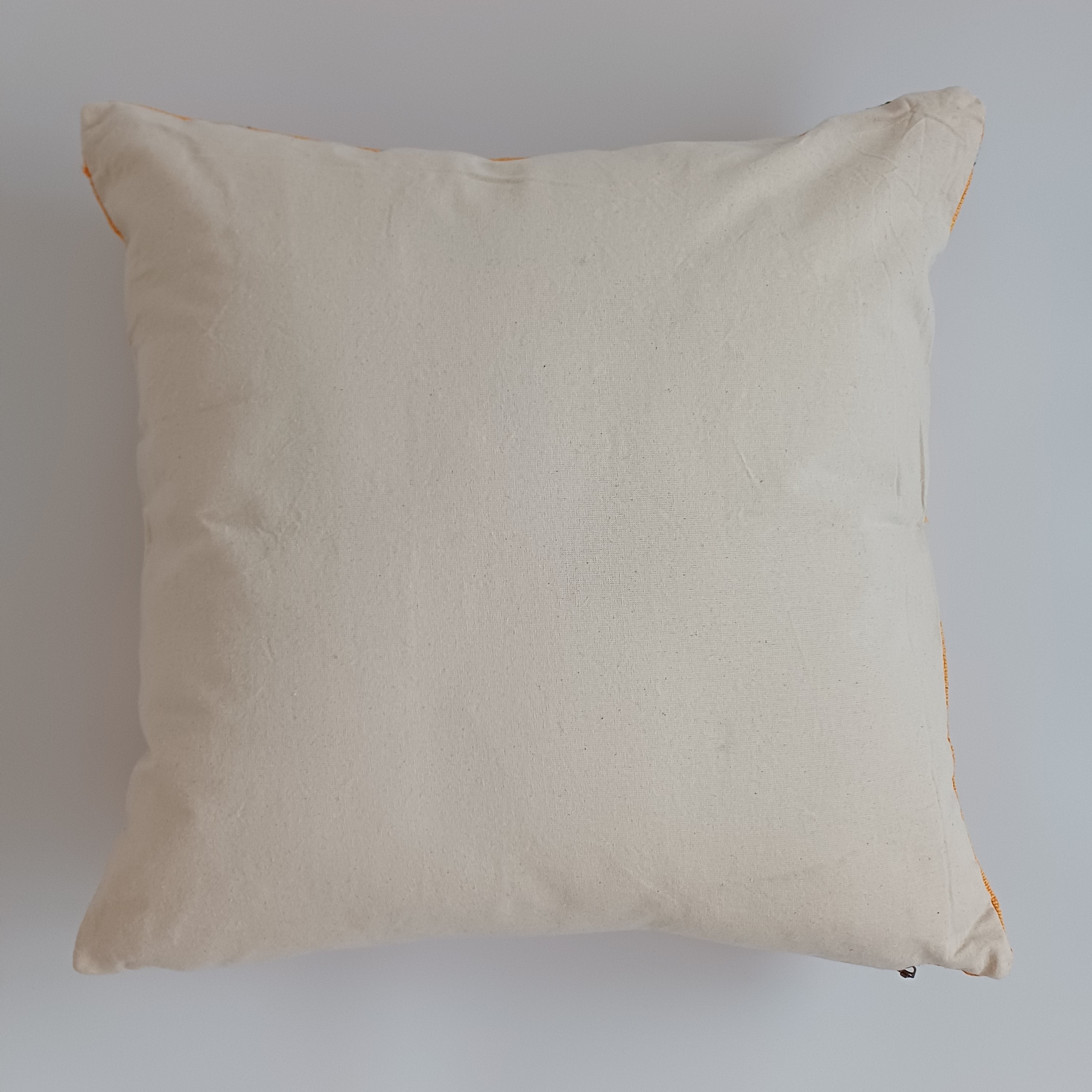 Moroccan Handmade Sunset Cactus Silk Cushion Cover 20''x20'' / 50x50 CM