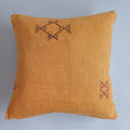 Moroccan Handmade Sunset Cactus Silk Cushion Cover 20''x20'' / 50x50 CM