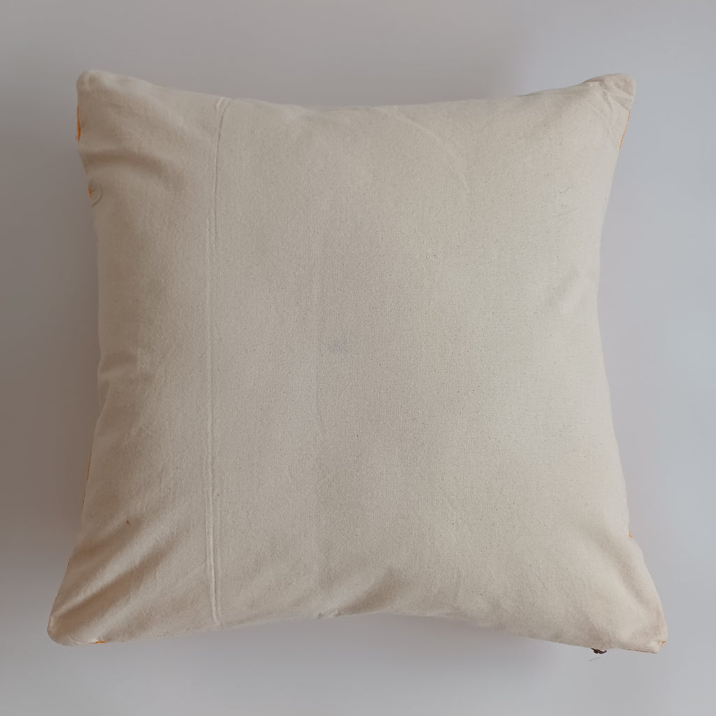 Moroccan Handmade Sunset Cactus Silk Cushion Cover 20''x20'' / 50x50 CM