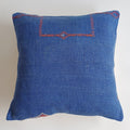 Moroccan Handmade Royal Blue Cactus Silk Cushion Cover 20''x20'' / 50x50 CM