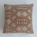 Moroccan Handmade Clay Brown Velvet Cushion Cover 16''x16'' / 40x40 CM