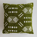 Moroccan Handmade Olive Green Velvet Cushion Cover 16''x16'' / 40x40 CM