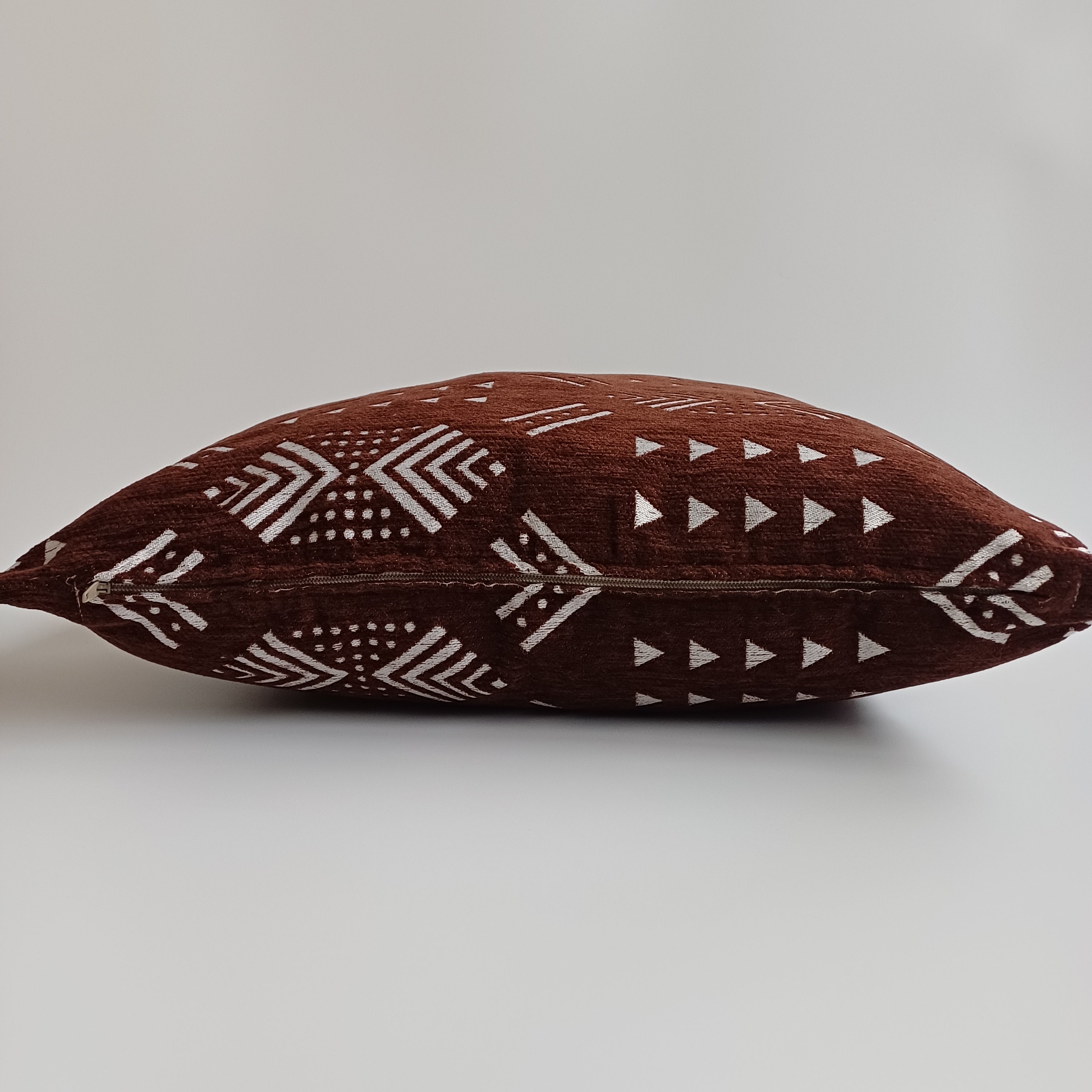 Moroccan Handmade Deep Brown Velvet  Cushion Cover 20''x20'' / 50x50 CM