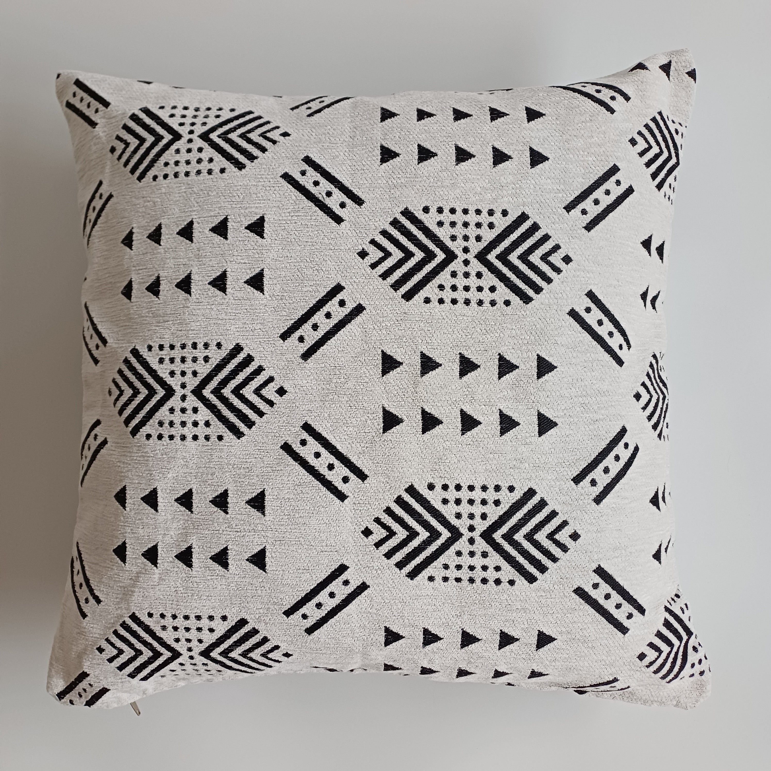 Moroccan Handmade White Velvet  Cushion Cover 20''x20'' / 50x50 CM