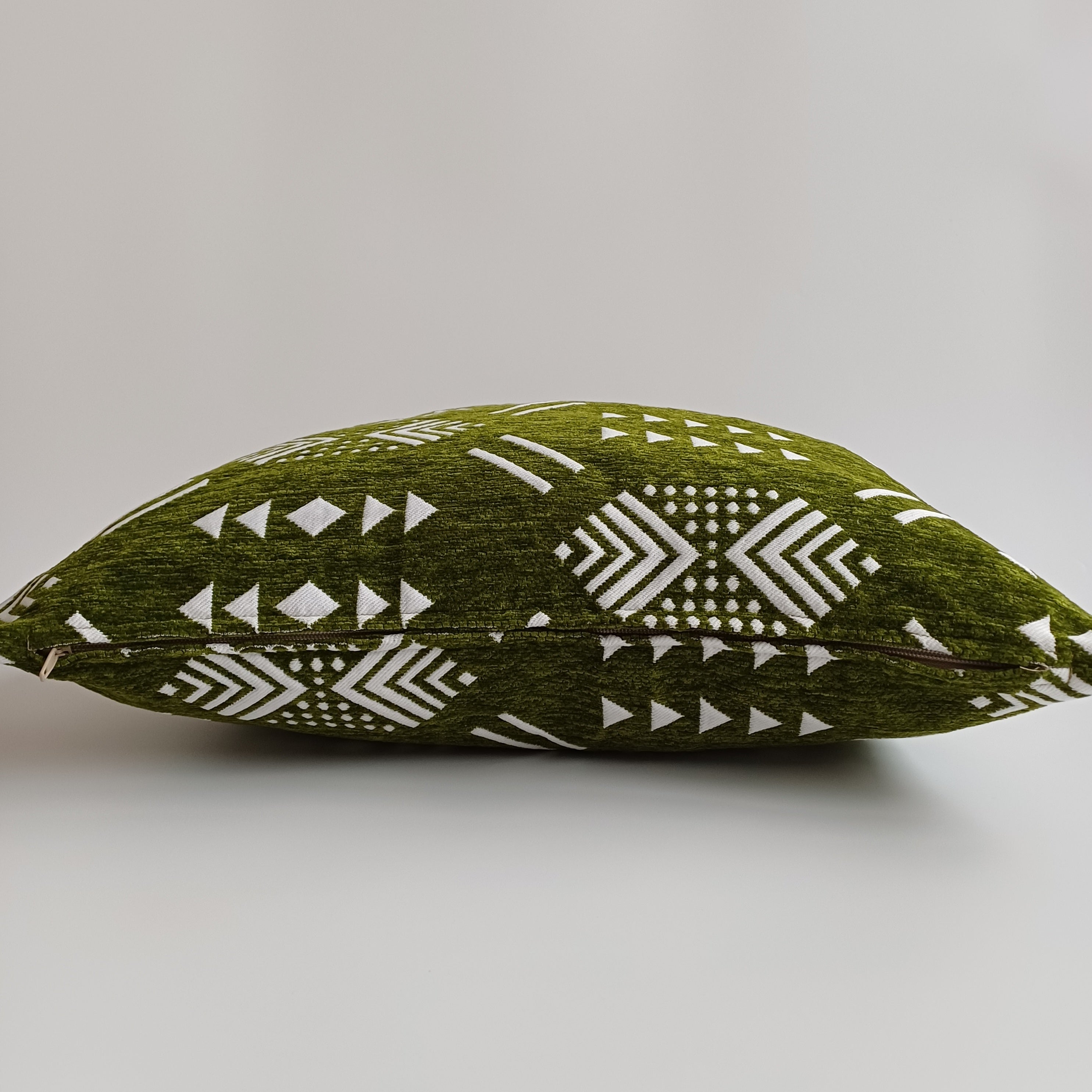 Moroccan Handmade Green Velvet Cushion Cover 20''x20'' / 50x50 CM