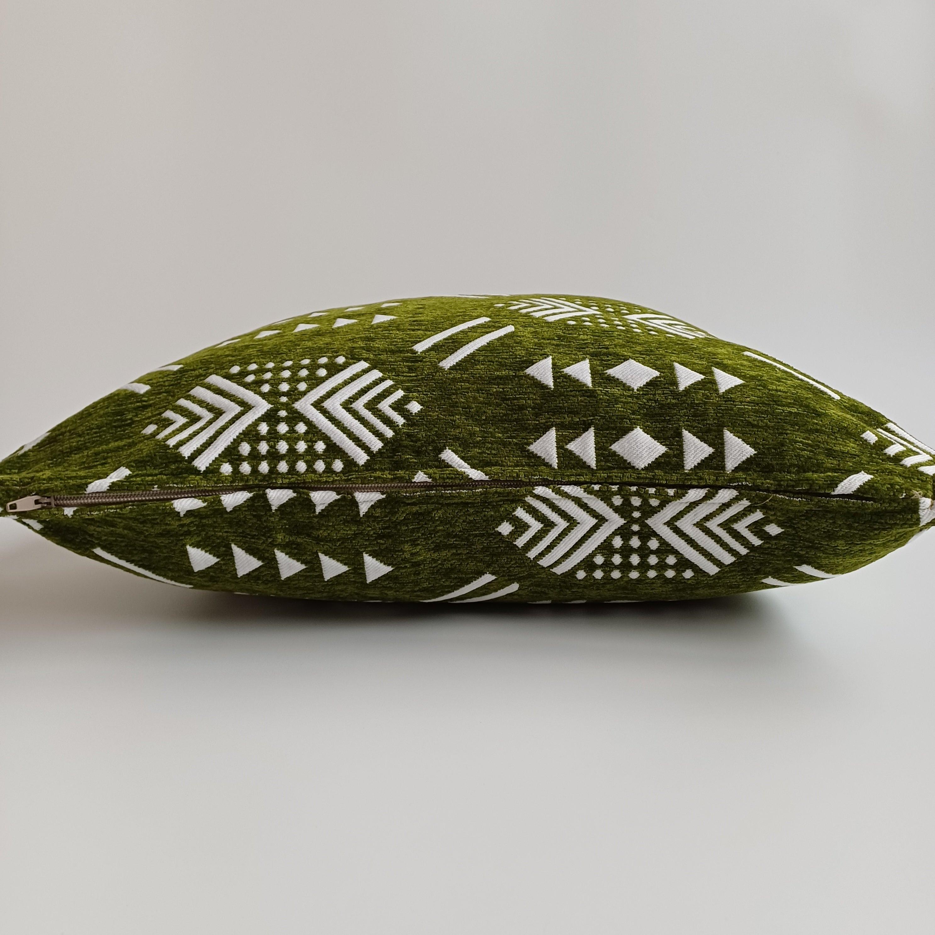 Moroccan Handmade Green Velvet Cushion Cover 20''x20'' / 50x50 CM