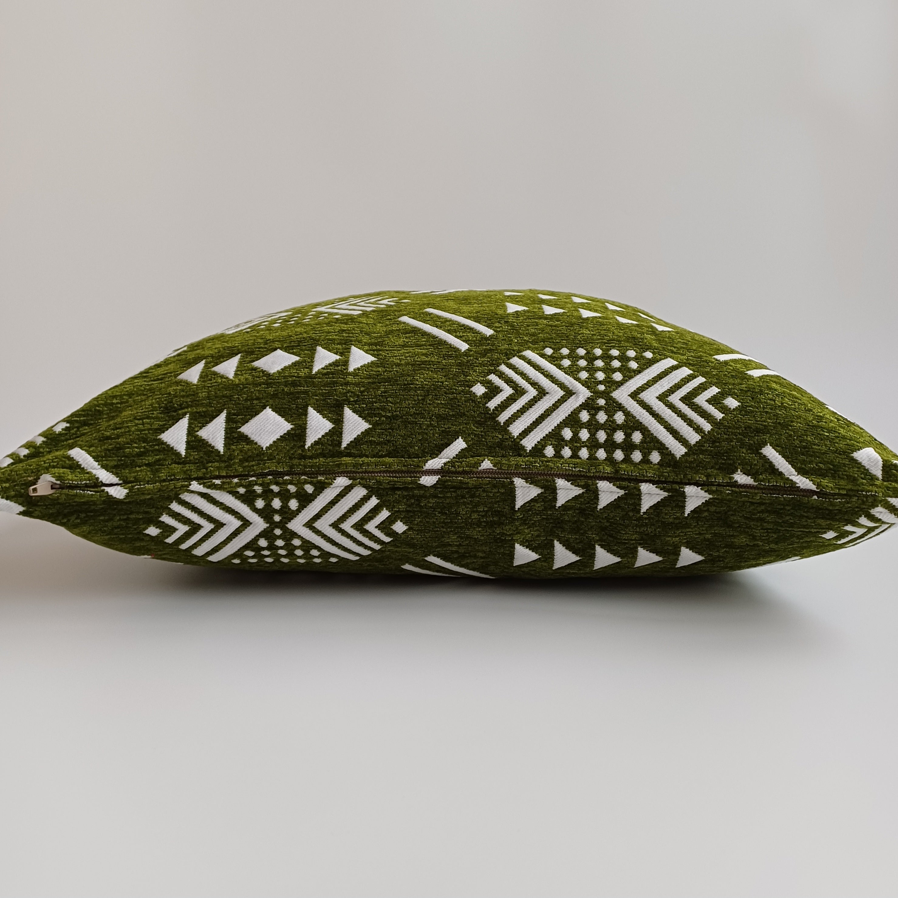 Moroccan Handmade Green Velvet Cushion Cover 20''x20'' / 50x50 CM