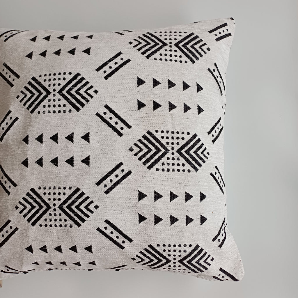 Moroccan Handmade White Velvet  Cushion Cover 20''x20'' / 50x50 CM