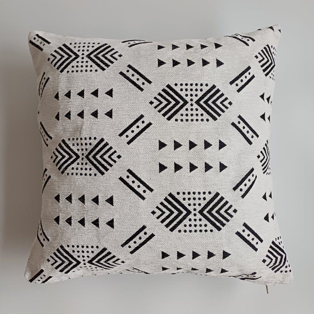 Moroccan Handmade White Velvet  Cushion Cover 20''x20'' / 50x50 CM