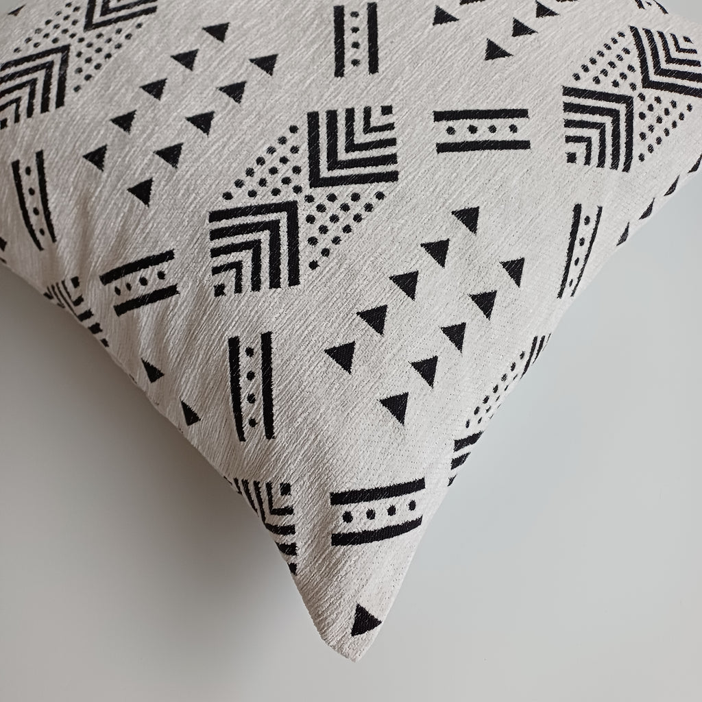 Moroccan Handmade White Velvet  Cushion Cover 20''x20'' / 50x50 CM