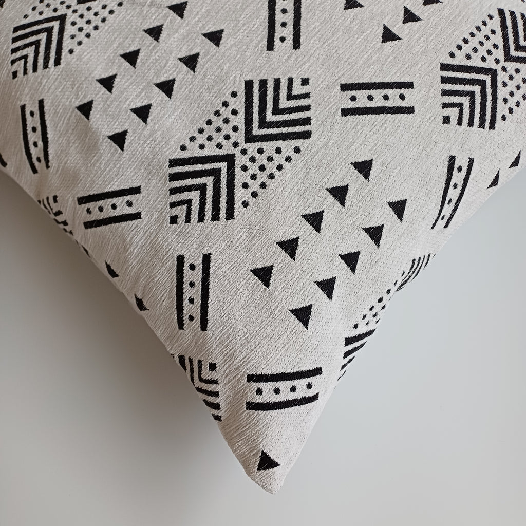 Moroccan Handmade White Velvet  Cushion Cover 20''x20'' / 50x50 CM
