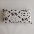 Moroccan Handmade White Velvet Cushion Cover 24''x12'' /  60x30 cm