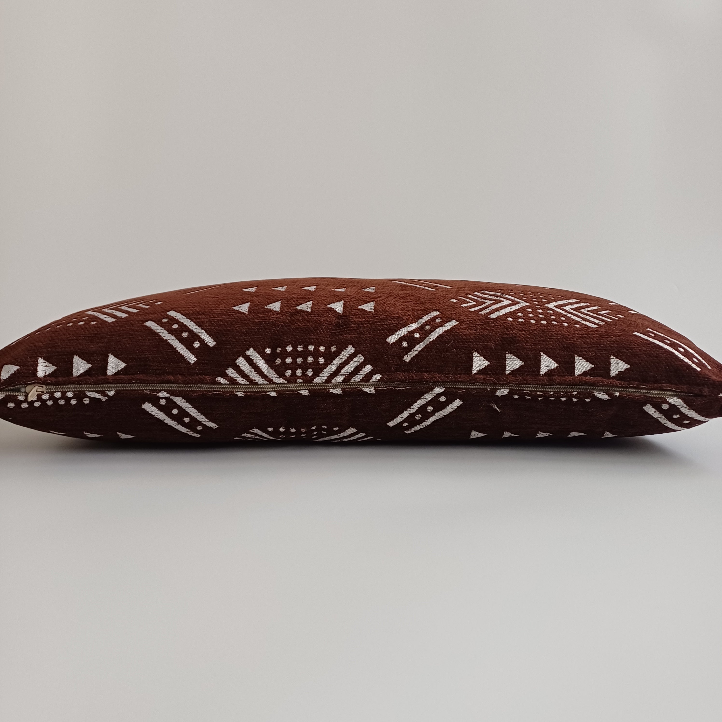 Moroccan Handmade Deep Brown Velvet Cushion Cover 24''x12'' /  60x30 CM