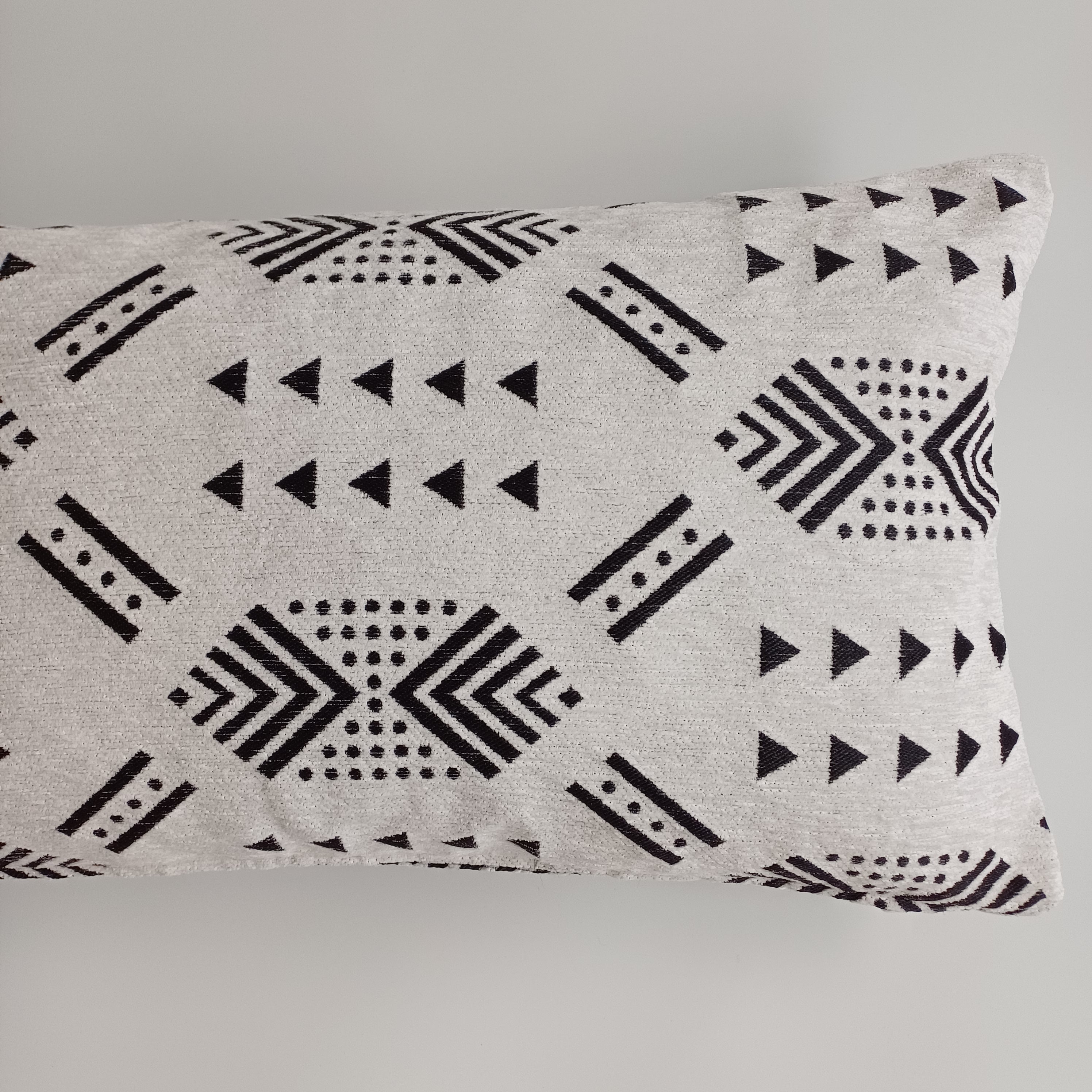 Moroccan Handmade Rich White Velvet Cushion Cover 24''x12'' /  60x30 CM