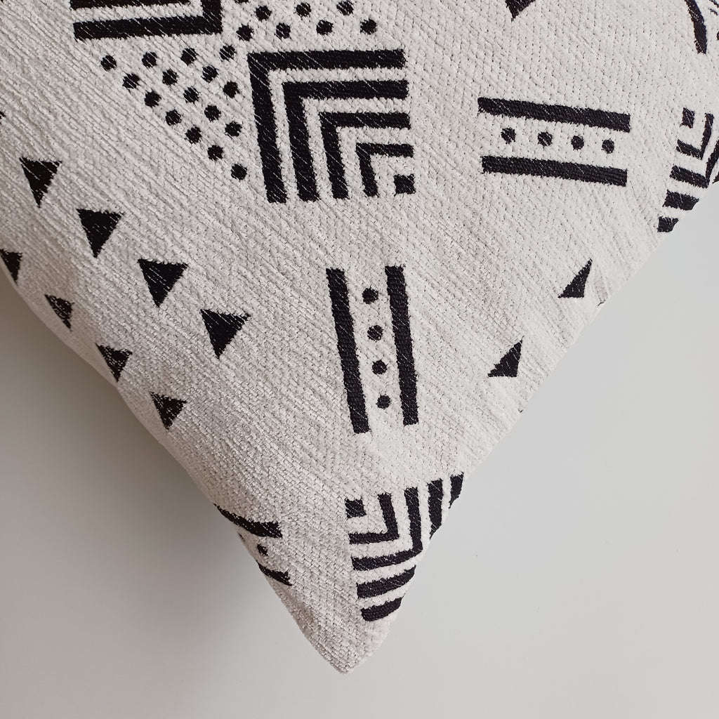 Moroccan Handmade Rich White Velvet Cushion Cover 24''x12'' /  60x30 CM