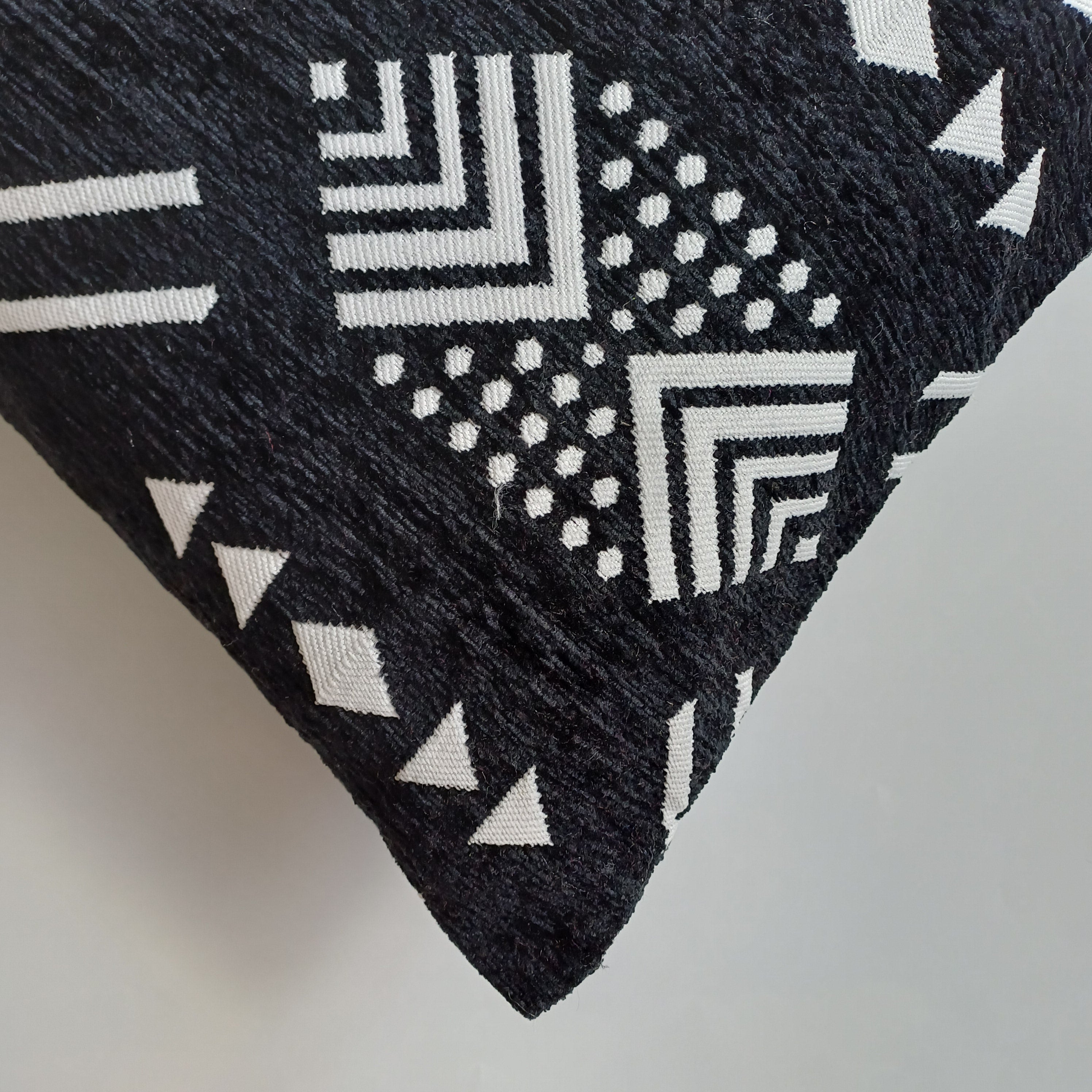 Moroccan Handmade Dark Velvet Cushion Cover 24''x12'' /  60x30 cm