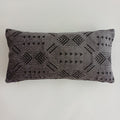 Moroccan Handmade Charcoal Velvet Cushion Cover 24''x12'' /  60x30 CM